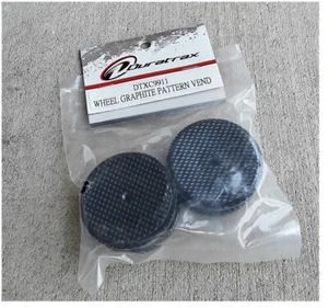 Vintage RC Duratrax DTXC9911 Vendetta 1/18 Truck Buggy Graphite Wheels 1pr new - Picture 1 of 1