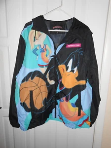 Members Only Space Jam Jacket Windbreaker Hood Full Zip 2XL - Picture 1 of 4