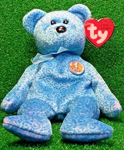 MWMT CLASSY The People's Bear 2001 TY Beanie Baby RETIRADO NUEVO Juguete de Peluche de Peluche - Imagen 1 de 9