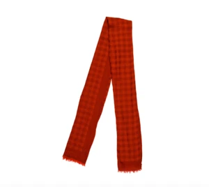 Louis Vuitton Plaid Orange Print Scarf - Picture 1 of 3