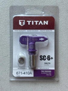 Titan 671-410 SC-6 Plus Purple Reversible 5000 PSI 0.11 GPM Fine Finish Nozzle - Picture 1 of 2