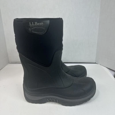 LL Bean Impermeable Pescador Goma Pull On Botas Aisladas Unisex 8.5-9/10-10.5 Foto 1 de 4