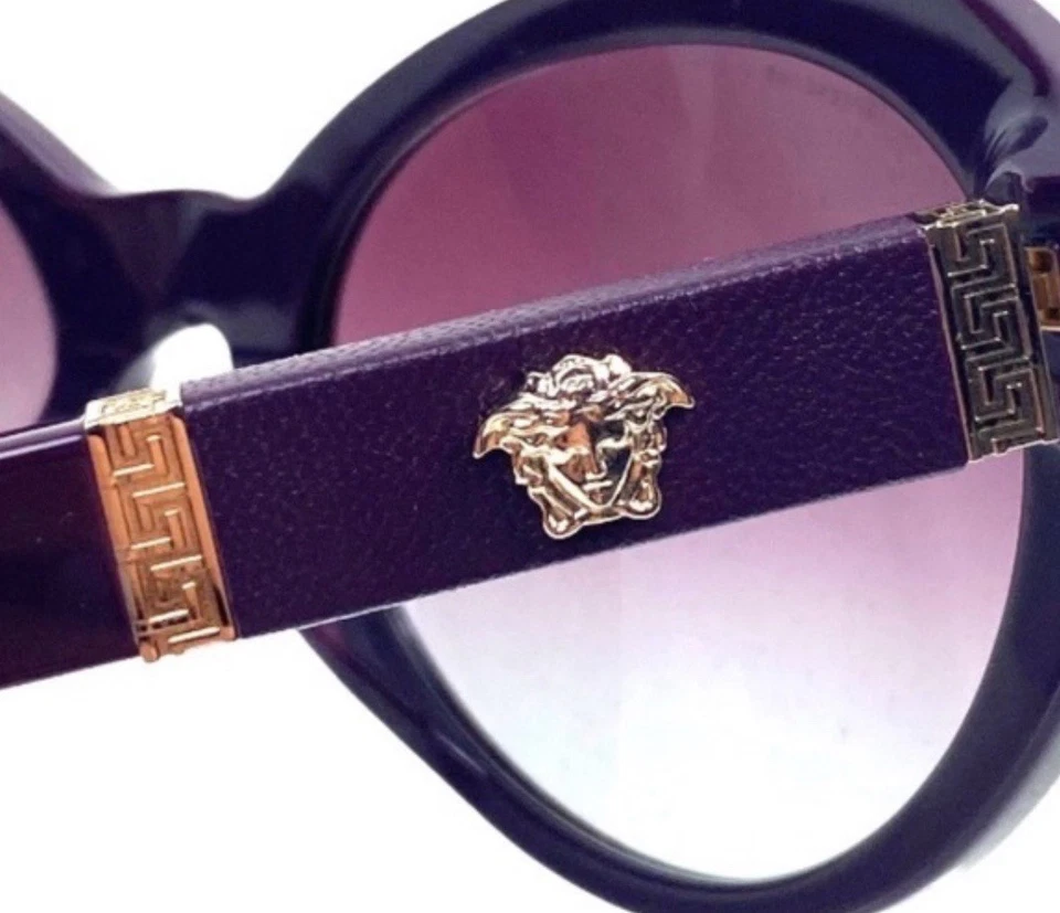 Gafas de sol Versace moradas para mujer nuevas en caja con tarjeta de certificación/garantía Foto 1 de 4