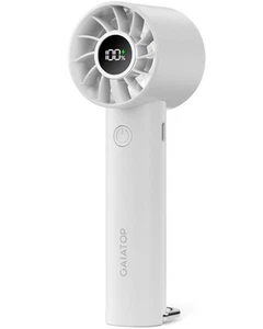 Portable Mini Fan, 3 Speed Handheld Fans with Power Display Flashlight, USB - Picture 1 of 6
