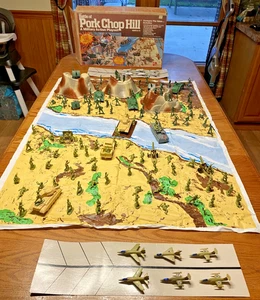 Vintage 1981 Battle of Pork Chop Hill 140 Pc. Military Playset #11030 Complete - Picture 1 of 24