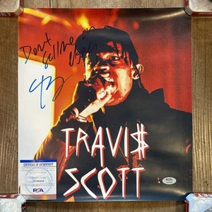 Travis Scott Autographed 12x14 Poster “Don’t Sell Me” Inscription Signed PSA - Picture 1 of 6