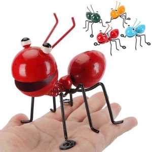 Outdoor Garden Art Metal Sculpture Ant Ornament Cute Insect Garden Lawn Decor - Picture 1 of 17