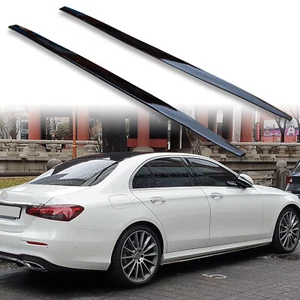 FYRALIP Gloss Black Side Skirts Extension For Mercedes Benz W213 Saloon AMG-Line - Afbeelding 1 van 5