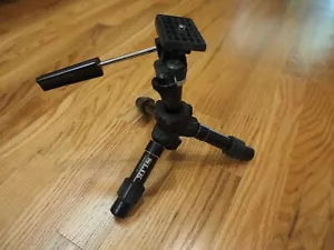 MINI-PRO II TRIPOD with 2-Way Pan Tilt Head Compact Aluminum Black SLIK - Picture 1 of 5