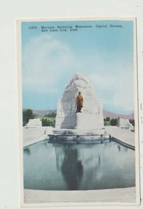 POSTKARTE MORMONENBATAILLON DENKMAL HAUPTSTADT SALZSEE STADT UTAH - Bild 1 von 2