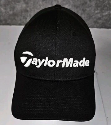 Boné de golfe TaylorMade R15 Aero Burner adulto G/XL ajustado preto bordado - Imagem 1 de 4