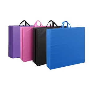 2" Extra Thick Tri-fold Folding Gym Exercise Mat Workout Yoga w/Carrying Handle - Picture 1 of 39