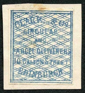 Circular Delivery SGCD3 Clarkand Co. 1/4d blue on piece - Picture 1 of 1