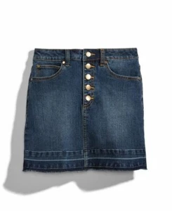 Nowadays Megan & Liz Tween High-Waisted Denim Mini Skirt Size 5 - Picture 1 of 2