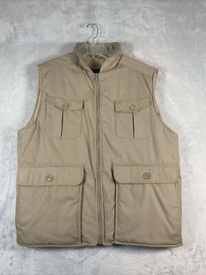 Current Seen Vintage Canvas Puffer Cargo Vest, Large - Image 1 of 4