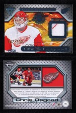 2000 Pacific Private Stock Titanium Game-Used Gear /200 Chris Osgood #96 Patch