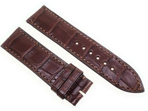 feines Uhrenarmband Gucci XS kurz 19mm braun echt Kroko Alligator  / 96 - Picture 1 of 4