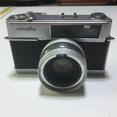 Cámara telémetro Minolta Hi-Matic 7 película MF Rokkor-PF 45 mm f/1,8 lente-SIN PROBAR Foto 1 de 4