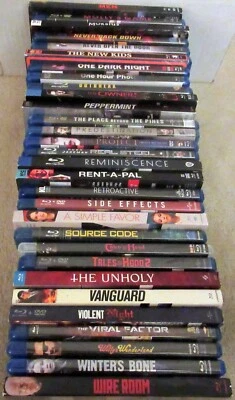 BLU RAY LOT Action Thriller Horror Sci-Fi No DVD FREE 1st Class Shipping USA🔥 - Image 1 of 3