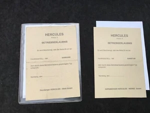 Omologazione Hercules Prima 5 Tipo 634-015 1982/1984 Originale - Foto 1 di 2