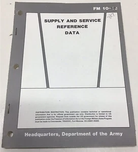  FM 10-13 Supply & Service Reference Data October 1986 - Picture 1 of 11