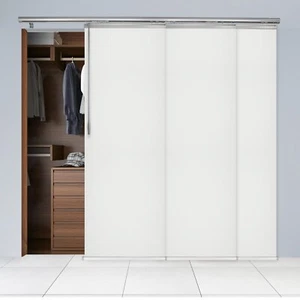Panel Track Sliding Vertical Blinds 36-153"W (3-7 Panels) - Clay Gray - Picture 1 of 45