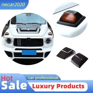 Blackout Front Hood Turn Sign Light Cover Shell For Benz G-Class W463 2019-2022 - Picture 1 of 10