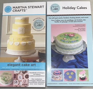 2 Cricut Cake Cartridges Holiday & Elegant Art Complete Link Unknown - Picture 1 of 7