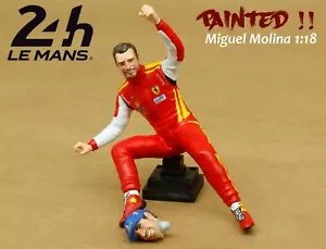 Miguel Molina Le Mans 2024 PAINTED Figure 1/18 for LOOKSMART Ferrari 499P - Imagen 1 de 5