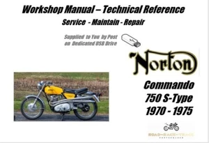 Norton Commando 750 S-TYPE Service Repair Workshop Manual USB 70 -75 - Picture 1 of 11