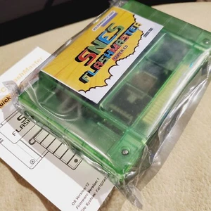 SNES Writable Custom GREEN Cartridge Flash Master Mod Plug N Play Hack, Homebrew - Picture 1 of 24