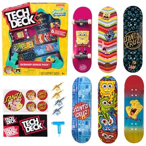 Neu Tech Deck Santa Cruz 6 Fingerboards Spongebob SK8Shop Bonus Pack - Bild 1 von 3