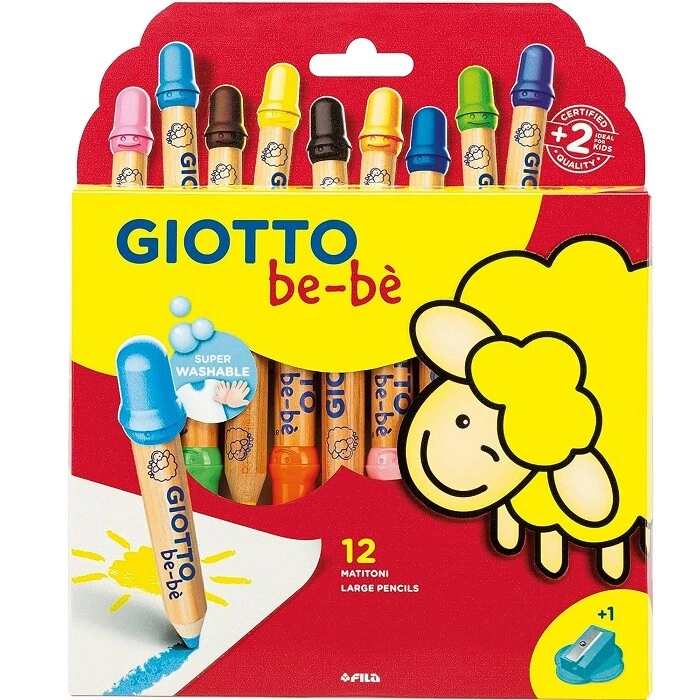 FILA GIOTTO BEBE' PASTELLI SUPERMATITONI 12 COLORI APPUNTAMATITONI F477700