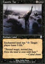 4x Caustic Tar MTG Odyssey NM Magic Regular