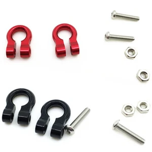 Ganci ganci gancio paraurti rimorchio paraurti CNC per 1/10 RC assiale SXC10 Jeep cingolato - Foto 1 di 7