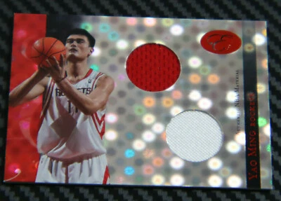 2006-07 BOWMAN ELEVATION YAO MING POWER BROKERS DUAL RELIC #D 25/49 - Image 1 of 2