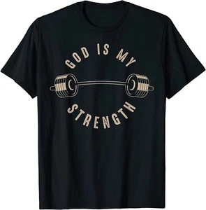 Camicia NUOVA limitata God Is My Strength carina Dio unisex USA S -XXL - Foto 1 di 3