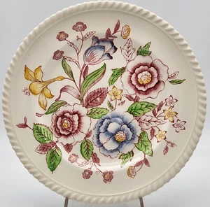 Johnson Bros English Bouquet Luncheon Plate 22.5cm #108079 Made In England 1940s - Picture 1 of 12