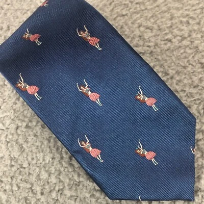 Corbata azul seda CHAPS Hulu Dancer AOP 58" Foto 1 de 4