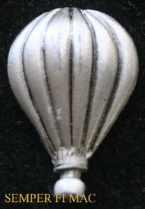 HOT AIR BALLOON AUTHENTIC PEWTER HAT LAPEL PIN MADE IN US Albuquerque GIFT WOW - Picture 1 of 1