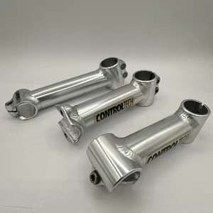 Vintage Control Tech Stem 1 1/8" Threadless 25.4mm MTB Silver Lot Of 3 USA MADE - Picture 1 of 11
