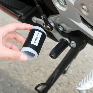 2x Motorcycle Parts Gear Shifter Lever Shift Pedal Kick Foot Pad Rubber Covers - Bild 1 von 2