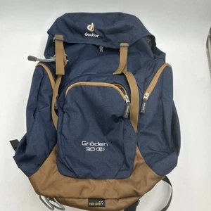 Deuter Groden 30SL Hiking Pro Backpack Blue Brown W/ Rain cover EXCELLENT COND. - Picture 1 of 24