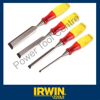 Irwin Marples 4 Piece M373 Bevel Edge Chisel Split Proof Handle Set  MAR373S4N - Image 1 of 4