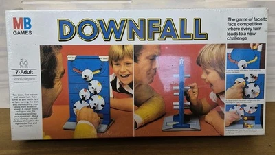 Vintage Downfall Board Game 1977 Long Box Edition MB Games New Sealed - Image 1 of 4
