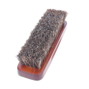 Natural wood Bristle Horse Hair Shoe Boot Brush Care Clean Shine Polish YKP8 _dy - Picture 1 of 12