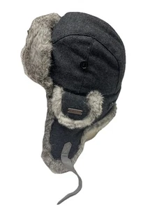 Sombrero trampero de invierno iFurhatal hombres mujeres 100 % piel de conejo real ruso Ushanka S/M - Imagen 1 de 10