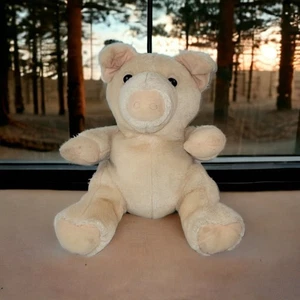 Vintage Heartline Graphics Int'l Pink Pig Plush Stuffed Animal 1987 11" - Picture 1 of 13