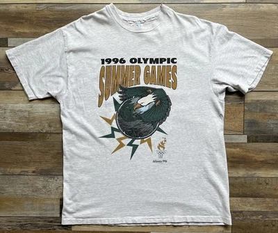 Camiseta De Colección 1996 Juegos Olímpicos de Verano Atlanta Para Hombre XL Gris Hanes Fuerte Foto 1 de 4