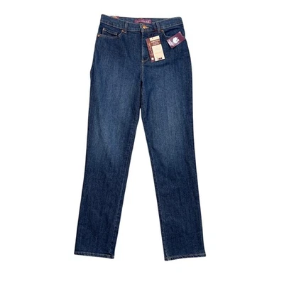 Gloria Vanderbilt Jeans Womens 6 Denim Amanda Supreme Stretch Tapered Dark Wash - Image 1 of 4